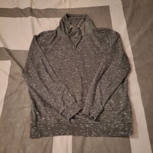 Women's Max Size 3XL Athletic Soft Black Gray Speckled Hoodie